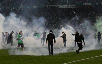 Riot police clash with fans as Saint-Etienne relegated from Ligue 1