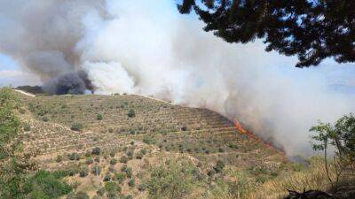 Incendio forestal en Granada, cerca del Sacromonte y el Albaicín