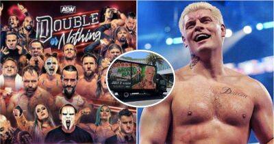 AEW Double or Nothing: WWE Cody Rhodes truck placed outside arena