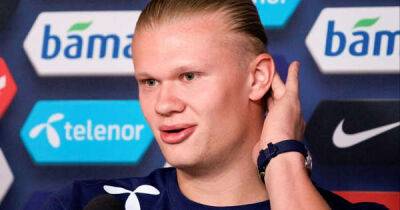 Erling Haaland coy on Manchester City move in first interview after Premier League transfer
