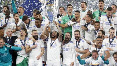 El póster del Madrid campeón de la Champions, este lunes con AS