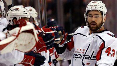 Washington Capitals forward Tom Wilson scores, leaves Game 1 victory with lower-body injury