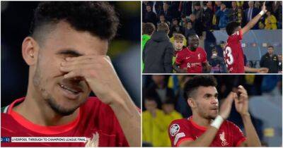Liverpool's Luis Diaz soaked up an emotional moment after Villarreal win