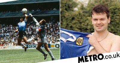 Argentina beg ex-England star Steve Hodge to give up £5m and not auction Maradona’s ‘Hand of God’ shirt