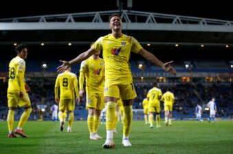 Rodrigo Muniz reacts as his first season at Fulham ends in winning the Championship title