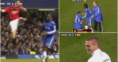 Chelsea: When Didier Drogba was booked after shocking Jonny Evans kick vs Man Utd