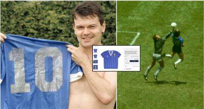 Diego Maradona - England Football - Steve Hodge - Diego Maradona's 'Hand of God' shirt sells for staggering £7.1m - givemesport.com - Argentina