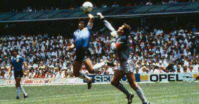 Diego Maradona - Peter Shilton - Diego Maradona 'Hand of God' shirt sells for £7MILLION as famous Argentina souvenir makes history - dailyrecord.co.uk - Argentina - Mexico