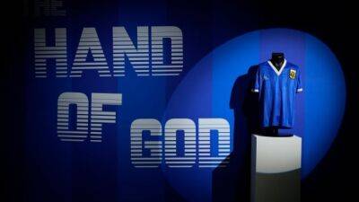 Sale of Maradona's 'Hand of God' shirt sets sports memorabilia auction record