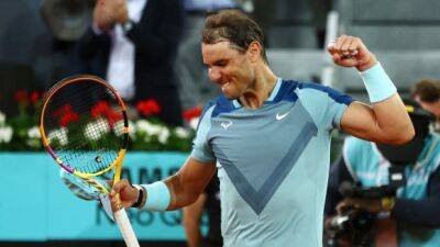 Nadal returns from injury with straight-sets win at Madrid Open