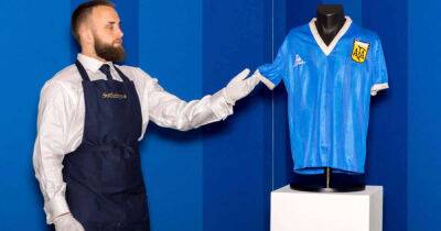 Diego Maradona ‘Hand of God’ Argentina shirt sells for record-breaking sum at auction