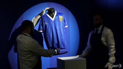 Diego Maradona - Steve Hodge - Maradona's 'Hand of God' World Cup jersey auctioned for US$9.3 million: Sotheby's - channelnewsasia.com - Usa - Argentina - New York -  New York -  Mexico City
