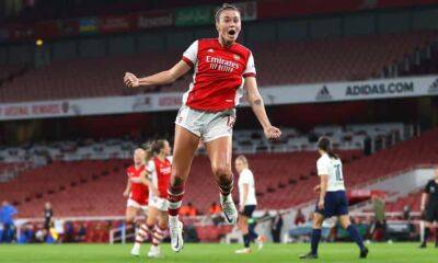 Vivianne Miedema - Leah Williamson - Caitlin Foord - Beth Mead - Mead and Foord strike as Arsenal beat Spurs to take WSL title race to final day - theguardian.com