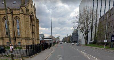 Fire breaks out in Upper Brook Street, Manchester