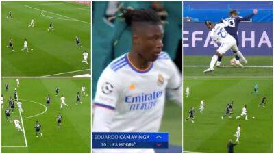 Eduardo Camavinga's highlights from Real Madrid 3-1 Man City go viral