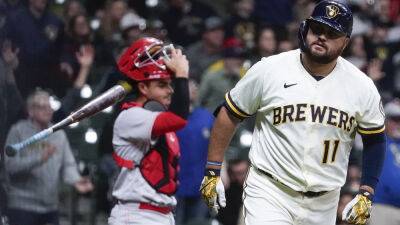 Rowdy Tellez sets Brewers record with 8 RBIs in rout of Reds - foxnews.com - Washington -  Milwaukee