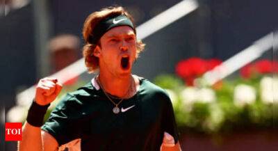 Rublev eases past Evans to reach last eight in Madrid Open