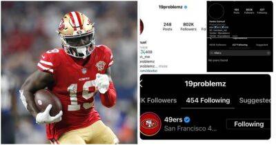 Deebo Samuel's Instagram account offers slim hope of future deal with 49ers - givemesport.com - San Francisco -  San Francisco