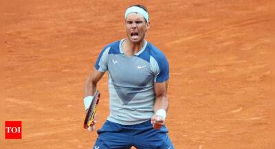 Rafael Nadal - David Goffin - Carlos Alcaraz - Alexander Zverev - Lorenzo Musetti - Nadal digs deep to move into Madrid Open quarters - timesofindia.indiatimes.com - Belgium - Italy