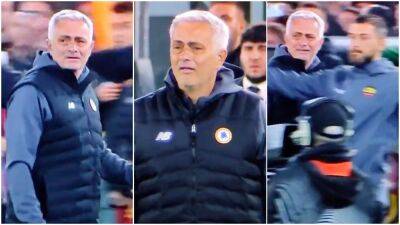 Jose Mourinho broke down in tears after AS Roma reached UECL final with Leicester win
