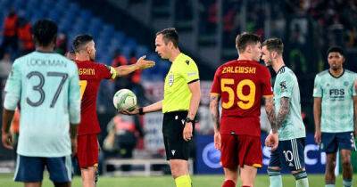 Brendan Rodgers - Tammy Abraham - Wesley Fofana - Chris Smalling - 'Worst I've seen' - Leicester City fans go ballistic after Roma wreck Euro dream - msn.com -  Leicester