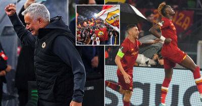 Brendan Rodgers - Tammy Abraham - Ricardo Pereira - Lorenzo Pellegrini - Mourinho cries after guiding Roma to first European Final for 31 years - msn.com -  Rome - Albania