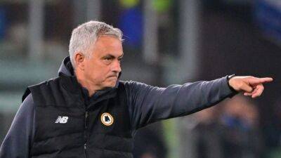 Mourinho lets the tears flow as Roma reach Europa Conference League final