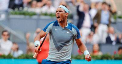 Rafael Nadal - Carlos Alcaraz - Rafael Nadal survives major Madrid Masters scare to set-up Carlos Alcaraz meeting - msn.com