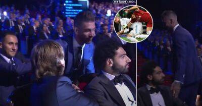 Salah vs Real Madrid: Liverpool star blanked Sergio Ramos at UEFA awards in 2018