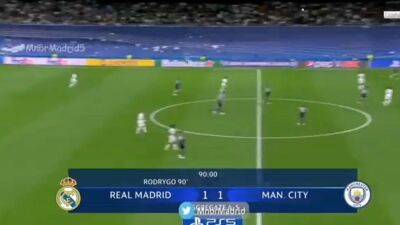 Al De-Guardiola - Tiene a medio Twitter alucinando: esto del Bernabéu con 1-1 cuando anuncian el descuento - en.as.com - Madrid
