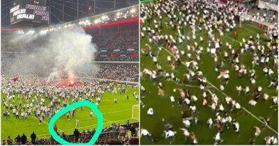 West Ham: Vladimir Coufal’s brilliant response to Frankfurt fans’ pitch invasion