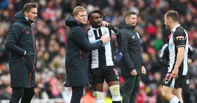 Eddie Howe clears the air at Newcastle training ground following Allan Saint-Maximin's striker comments
