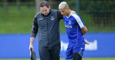 Richarlison fears eased but midfielder not spotted in latest Everton training session