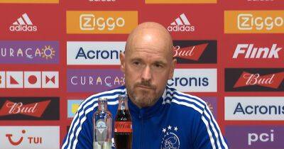 What Erik ten Hag said about Manchester United in latest Ajax press conference