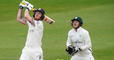 Ben Stokes breaks sixes record in explosive Durham century: county cricket – live!