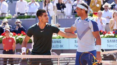 Rafael Nadal backs Carlos Alcaraz to 'beat anyone in the world' after losing at the Madrid Open to the teenager