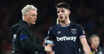 David Moyes: ‘Not a chance’ West Ham will punish Declan Rice for ‘corrupt referee’ rant