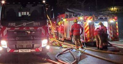 Oldham fire: Dozens of firefighters battle Barry Street Tile Shop blaze – latest updates