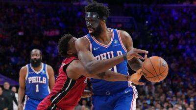 Joel Embiid - Tyrese Maxey - Doc Rivers - Danny Green - Masked Embiid posts double-double in return from injury to help 76ers down Heat - cbc.ca -  Philadelphia