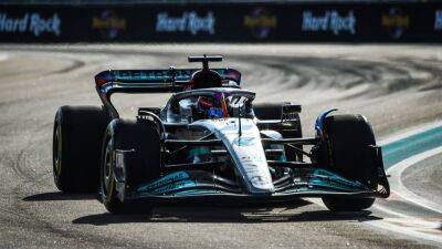 George Russell tops Miami Grand Prix second practice as Max Verstappen struggles