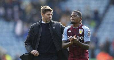 Setback: Aston Villa star who Gerrard was fuming with now out vs Burnley after injury update