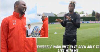 Wilfried Zaha - Patrick Vieira - Patrick Vieira's reaction after Wilfried Zaha jokes he wouldn't have been able to live with him - givemesport.com - Manchester