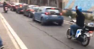 Claudio Ranieri - Watch: Instant karma as Roma fan apparently mocking Leicester City fans crashes his moped - msn.com - Italy -  Leicester - Jordan -  Rome