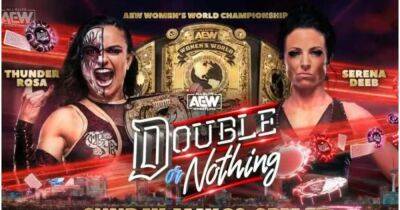 AEW Women's Championship match confirmed for Double Or Nothing