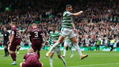 Josh Ginnelly - Liam Boyce - Alex Cochrane - David Turnbull - Joe Hart - Craig Gordon - Carl Starfelt - Celtic on brink of title after Hearts victory - rte.ie - Scotland