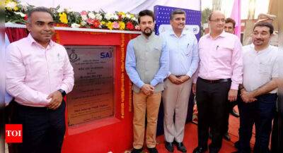 Anurag Thakur - Sports Minister Anurag Thakur lays foundation stone of new projects at NIS Patiala - timesofindia.indiatimes.com