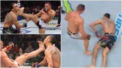 Conor Macgregor - Justin Gaethje - Joe Rogan - Michael Chandler - Tony Ferguson - UFC 274: Michael Chandler's brutal KO of Tony Ferguson - givemesport.com