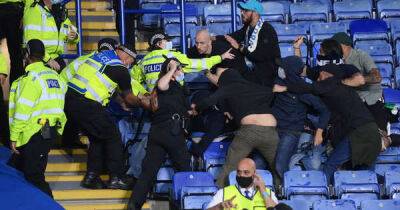 Leicester City 'fans' whipped Italian supporters with belts in 'running battle' before match