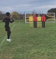 Cristiano Ronaldo Jr is already a free-kick master as he shows off his prowess in training - msn.com - Manchester