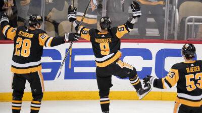 Joe Domingue, Danton Heinen star as Penguins surge past Rangers 7-4 - foxnews.com - New York -  New York -  Pittsburgh - county Crosby
